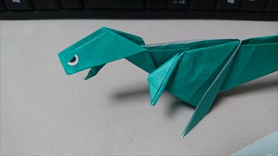 折り紙の恐竜 簡単編 立体編 難しいのにも挑戦 作り方動画